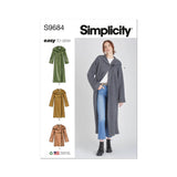 Simplicity Misses Hooded Coats and Jacket with Length Variations Sewing Pattern S9684