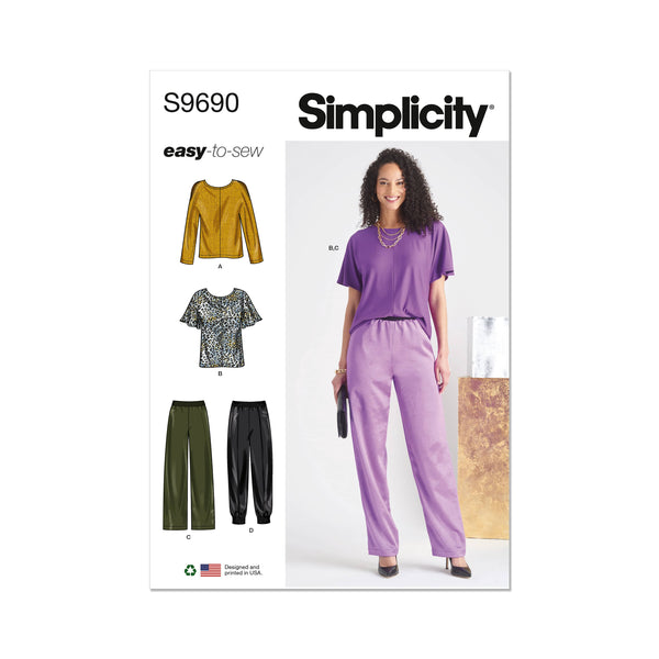 Simplicity Sewing Pattern S9184 Misses and Womens Waistcoat and Trousers   Sewdirect UK