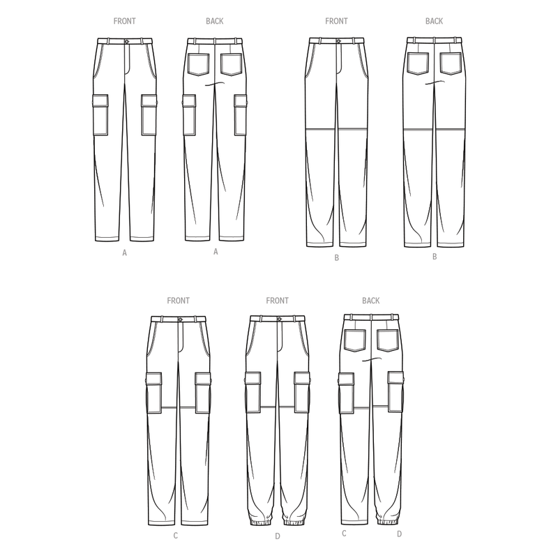 Simplicity Mens Cargo Pants Sewing Pattern S9693