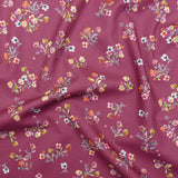 soft lightweight pure cotton poplin dressmaking fabric Wine