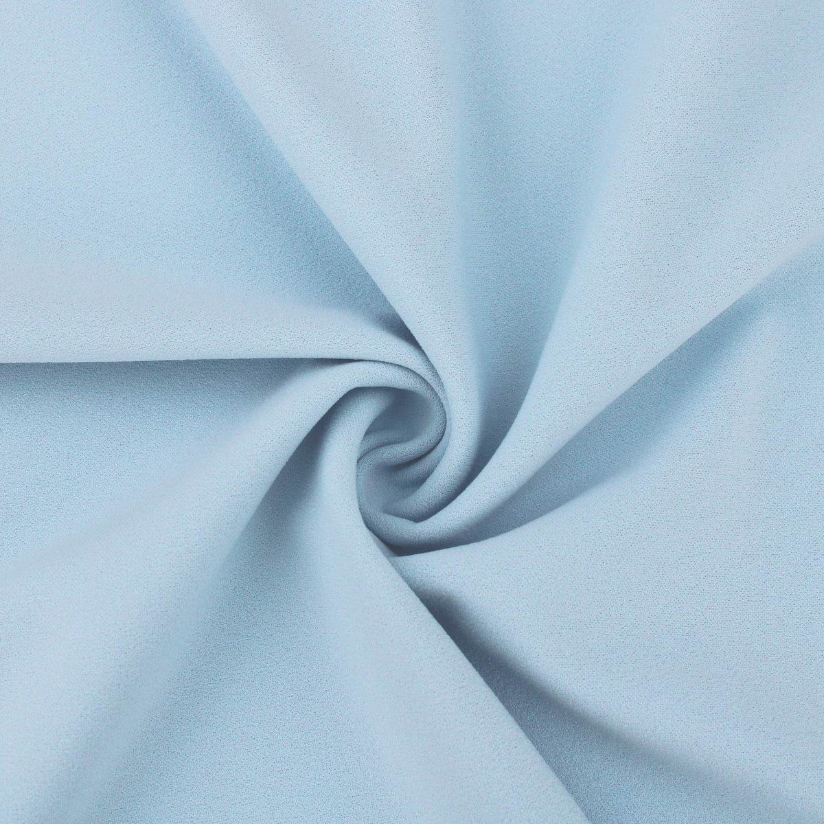 Medium weight stretch double jersey scuba crepe dress fabric Baby Blue