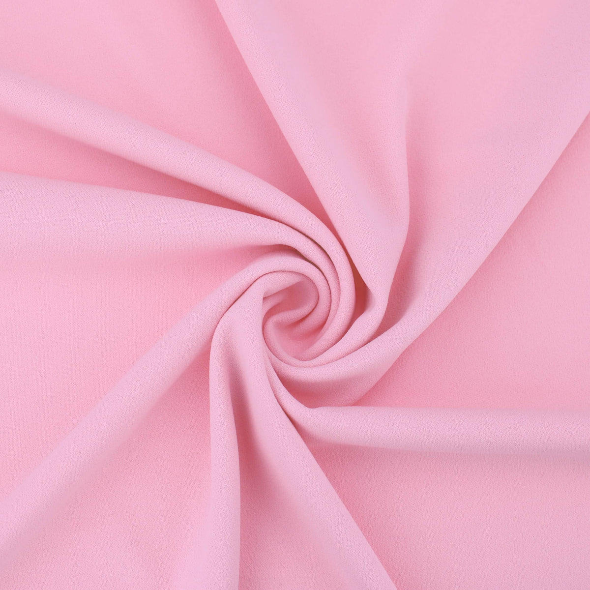 Medium weight stretch double jersey scuba crepe dress fabric Baby Pink