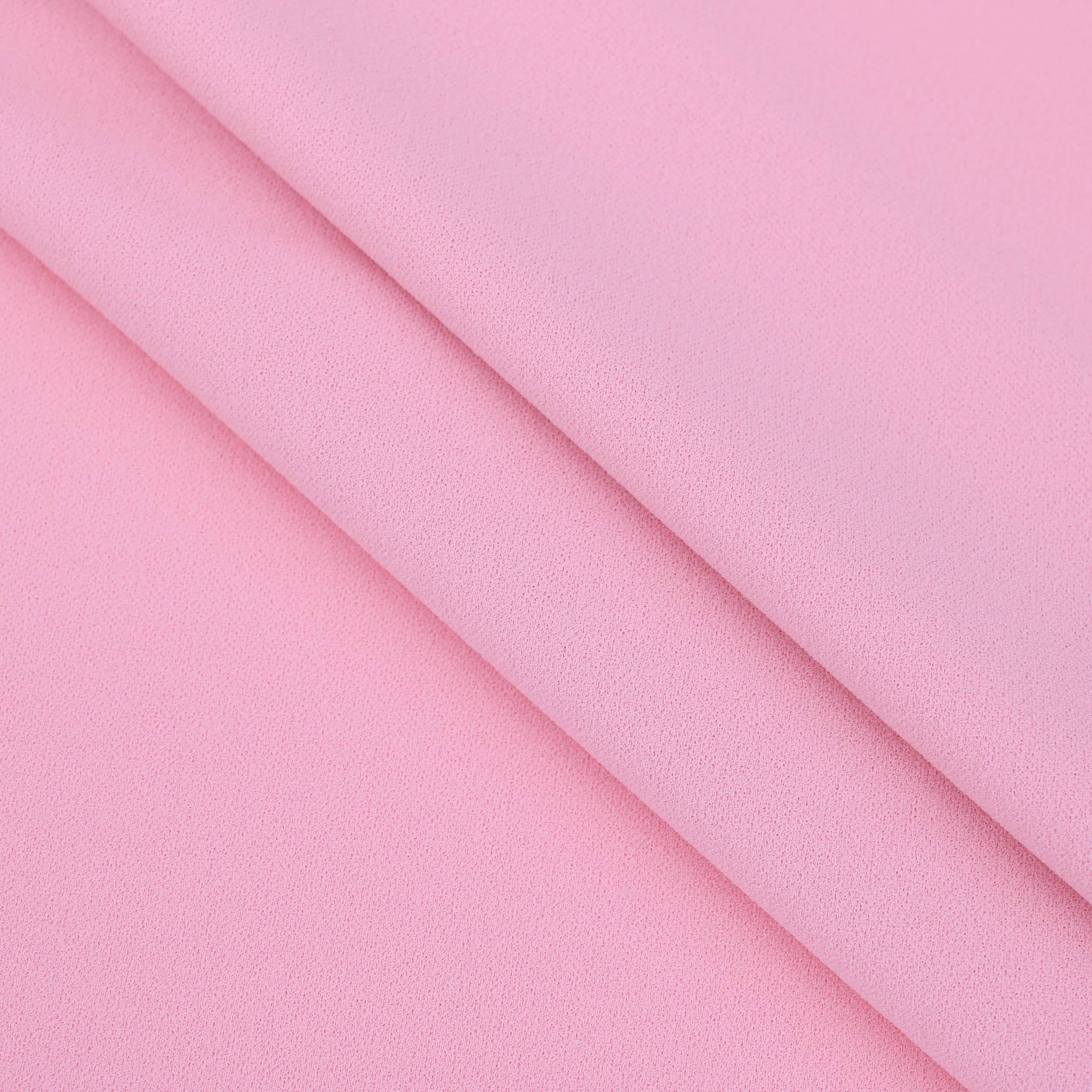 Baby Pink Silk 4-Ply Crepe Fabric main image 0