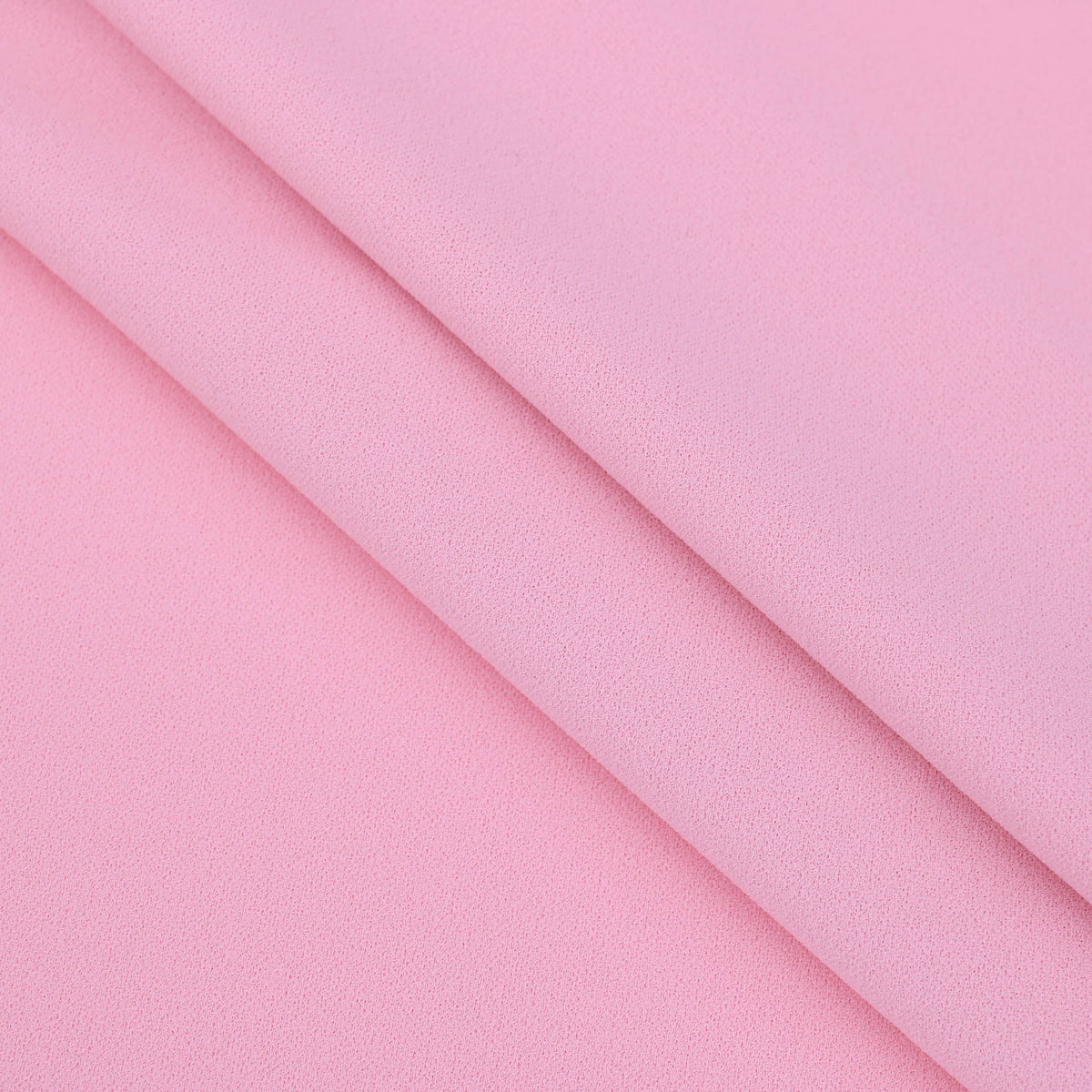 Medium weight stretch double jersey scuba crepe dress fabric Baby Pink
