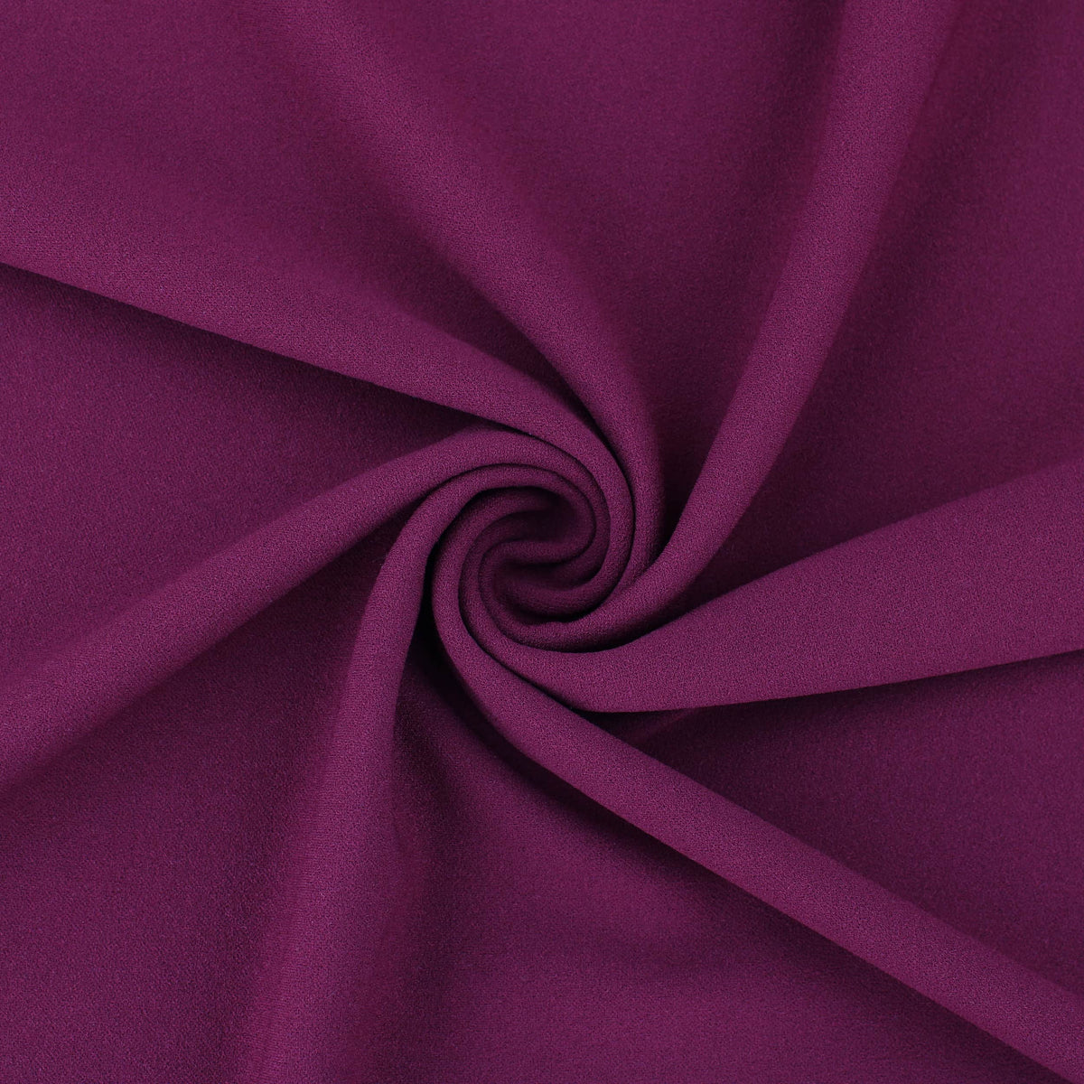 Medium weight stretch double jersey scuba crepe dress fabric Berry