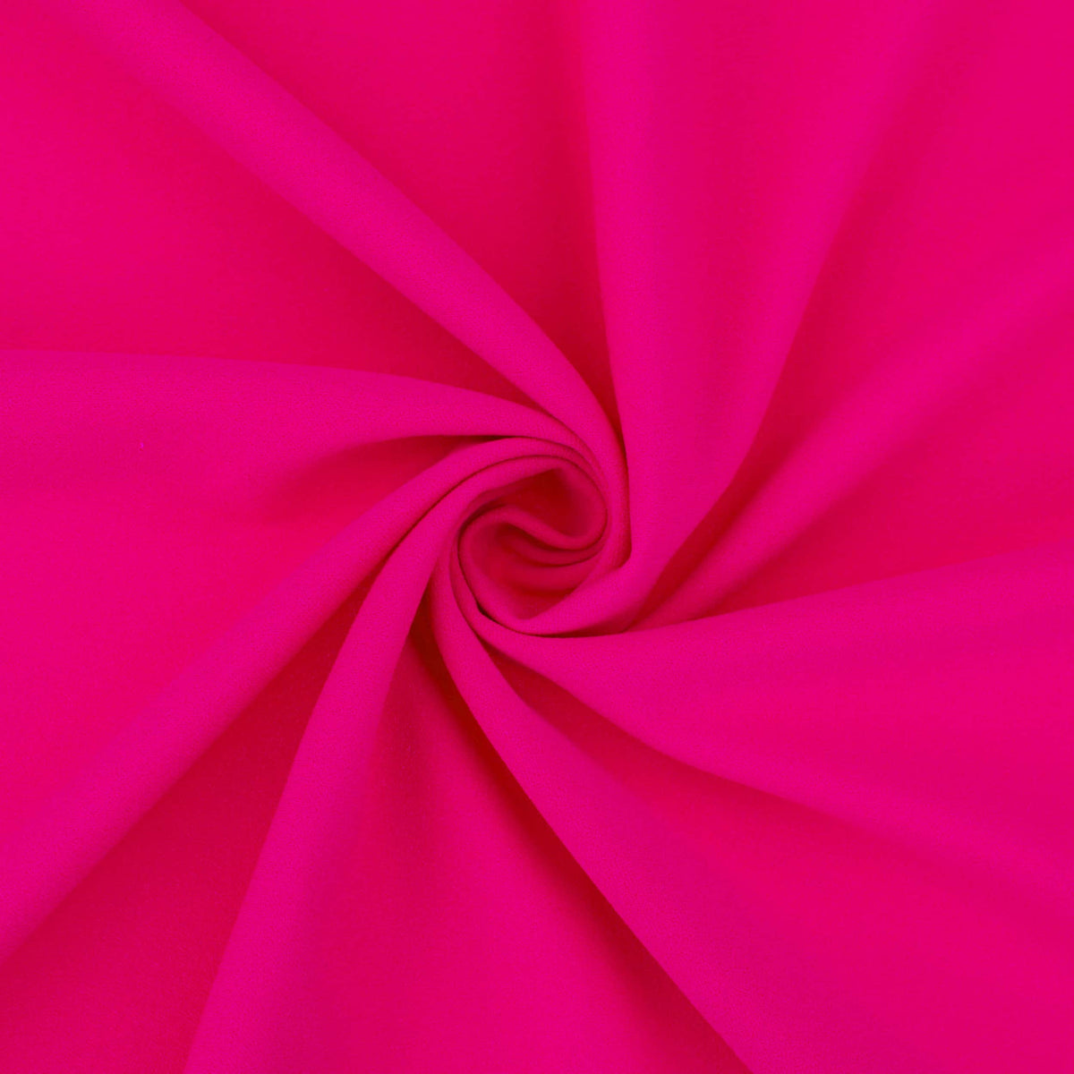 Medium weight stretch double jersey scuba crepe dress fabric Hot Pink