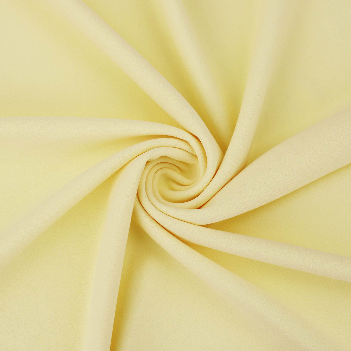 Medium weight stretch double jersey scuba crepe dress fabric Lemon