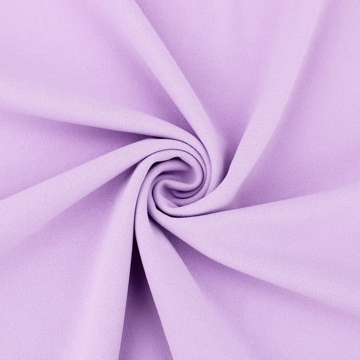 Medium weight stretch double jersey scuba crepe dress fabric Lilac