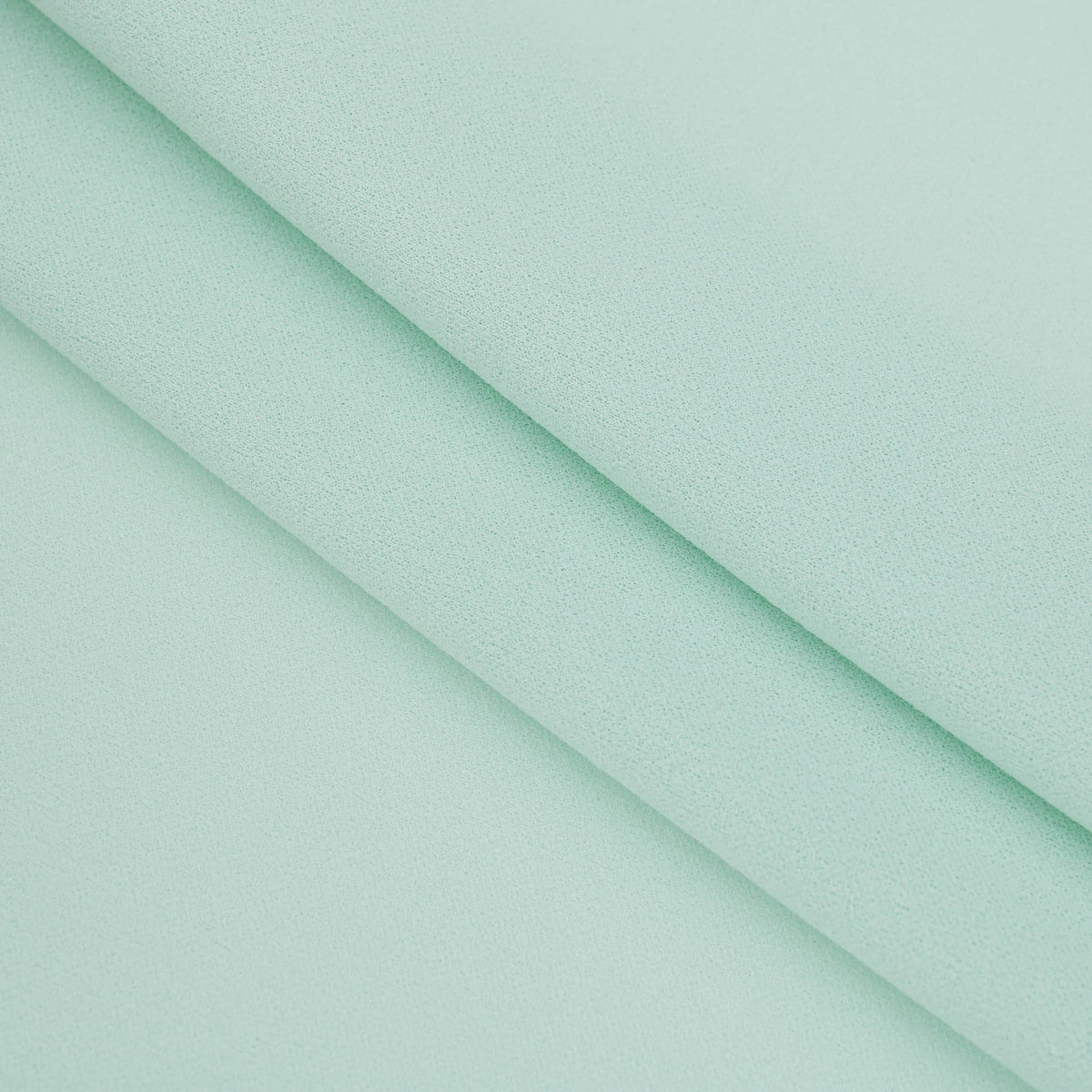 Medium weight stretch double jersey scuba crepe dress fabric Mint