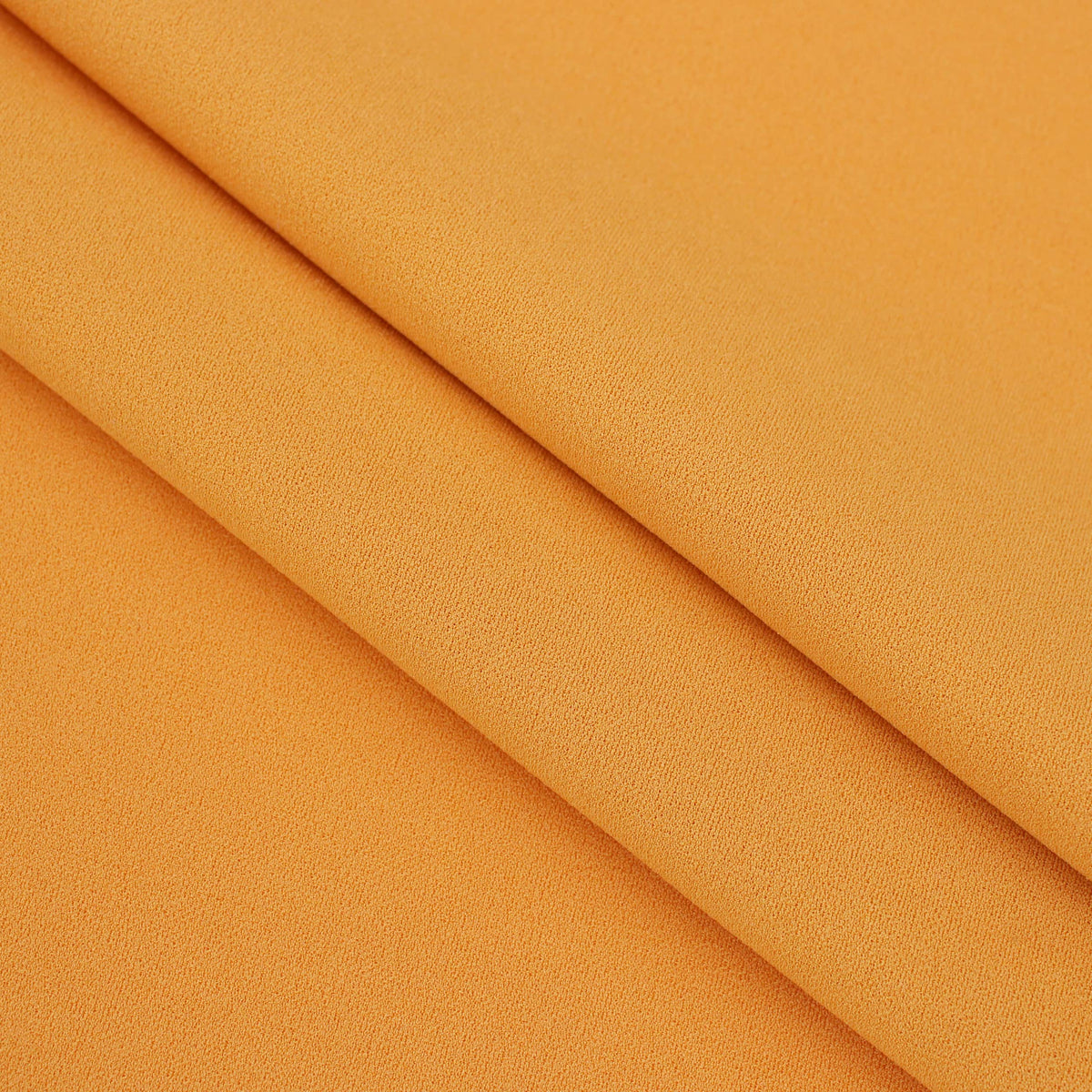 Medium weight stretch double jersey scuba crepe dress fabric Mustard