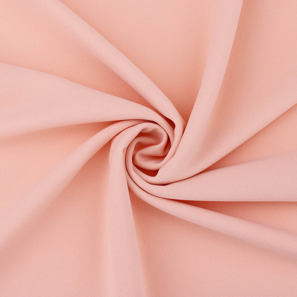 Medium weight stretch double jersey scuba crepe dress fabric Peach