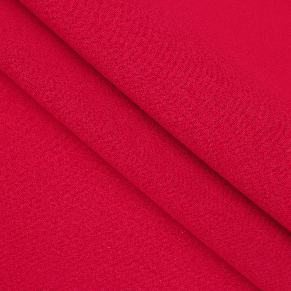 Medium weight stretch double jersey scuba crepe dress fabric Red