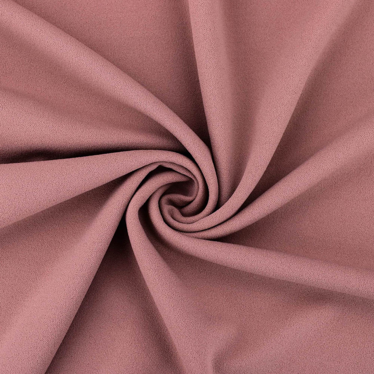 Medium weight stretch double jersey scuba crepe dress fabric Rose
