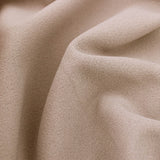 Medium weight stretch double jersey scuba crepe dress fabric Stone