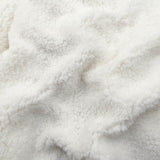 super soft sherpa teddy wool look fabric Ecru