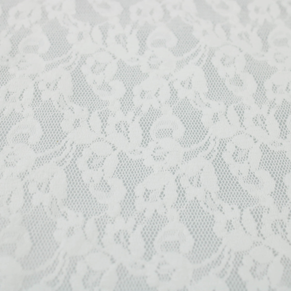 flowery stretchy soft lace in ivory