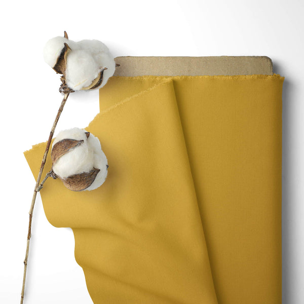 versatile pure cotton sheeting craft fabric Mustard Yellow