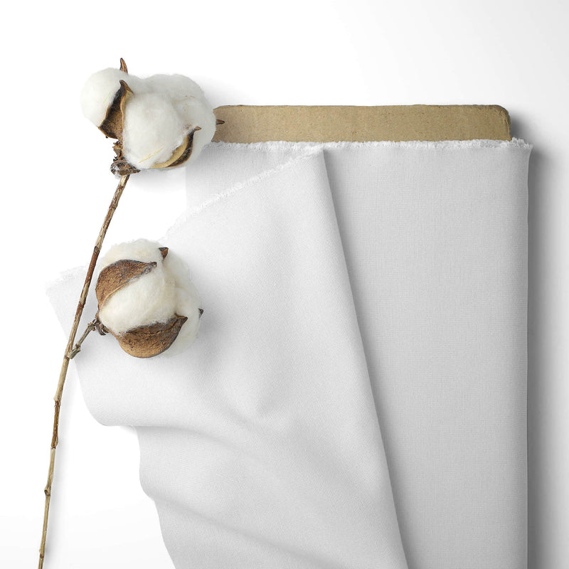 versatile pure cotton sheeting craft fabric White