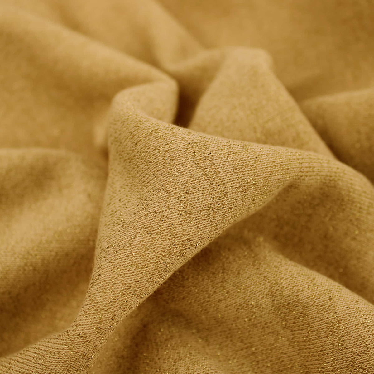 warm sparkling cotton jersey sweatshirt dressmaking women kids fabric Honey