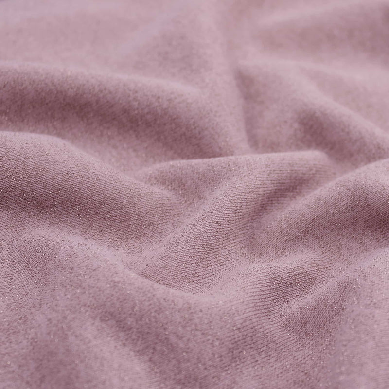 warm sparkling cotton jersey sweatshirt dressmaking women kids fabric Pink