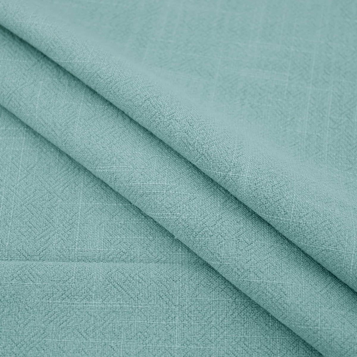 Stone washed Pure 100% Linen Natural Dressmaking Dress Trouser Heavy Weight Textured Drape Sustainable Fabric Material Woven  Aqua