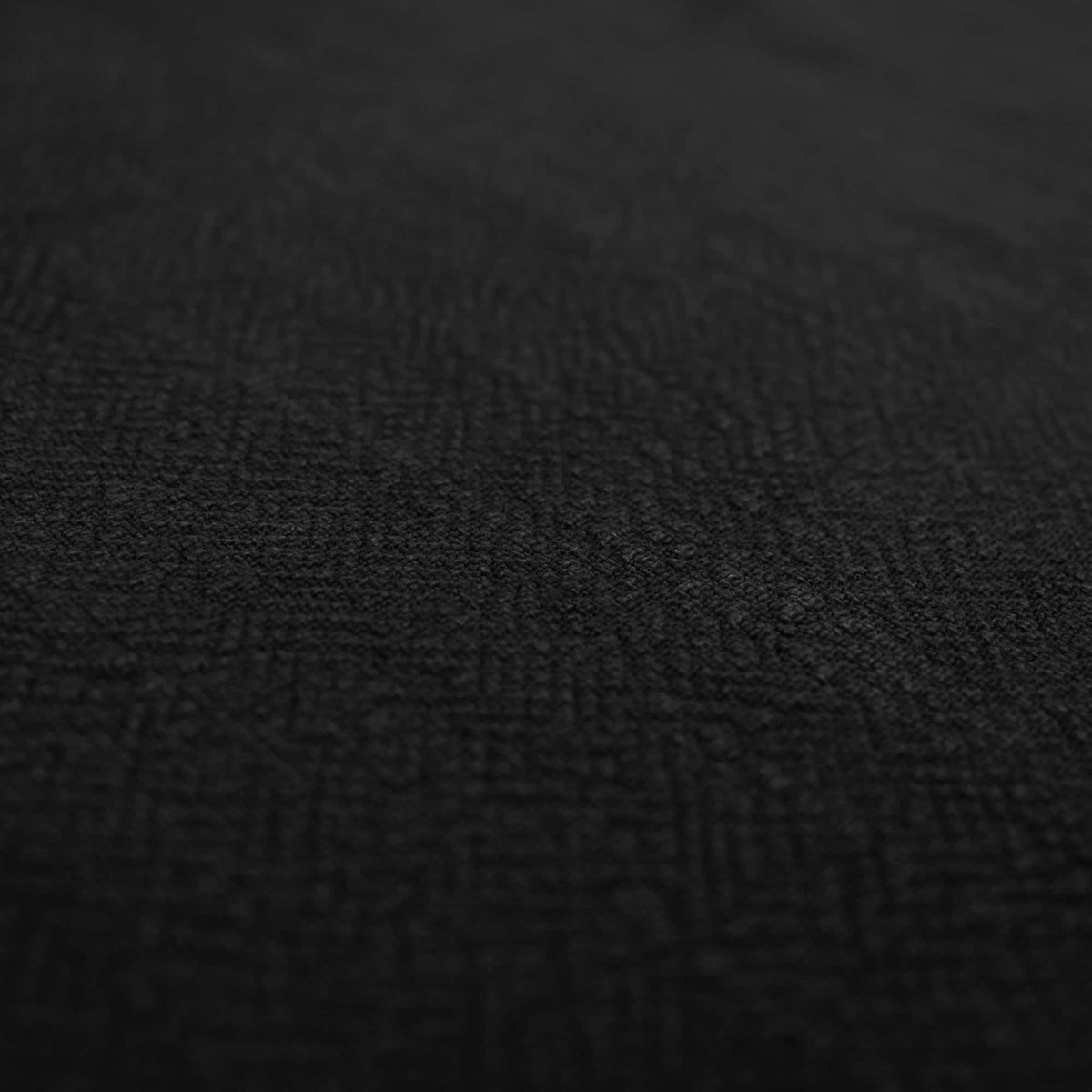 Stone washed Pure 100% Linen Natural Dressmaking Dress Trouser Heavy Weight Textured Drape Sustainable Fabric Material Woven  Black