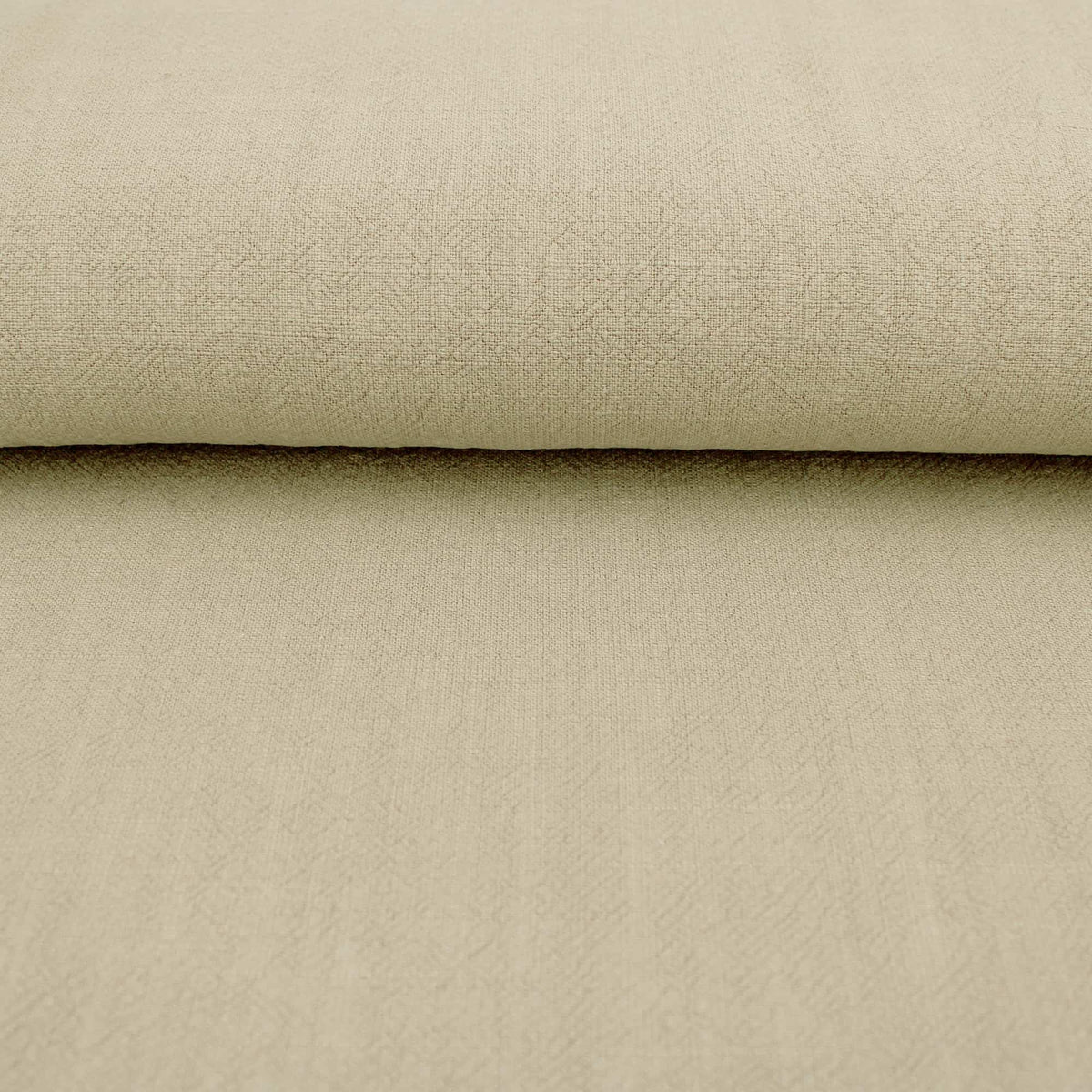 Stone washed Pure 100% Linen Natural Dressmaking Dress Trouser Heavy Weight Textured Drape Sustainable Fabric Material Woven  Cream