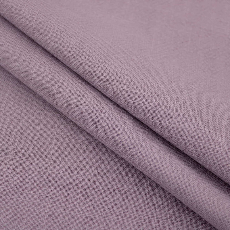 Stone washed Pure 100% Linen Natural Dressmaking Dress Trouser Heavy Weight Textured Drape Sustainable Fabric Material Woven  Lavender