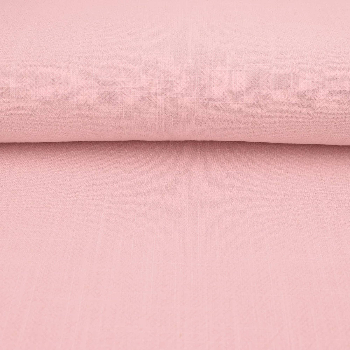 Stone washed Pure 100% Linen Natural Dressmaking Dress Trouser Heavy Weight Textured Drape Sustainable Fabric Material Woven  Pink