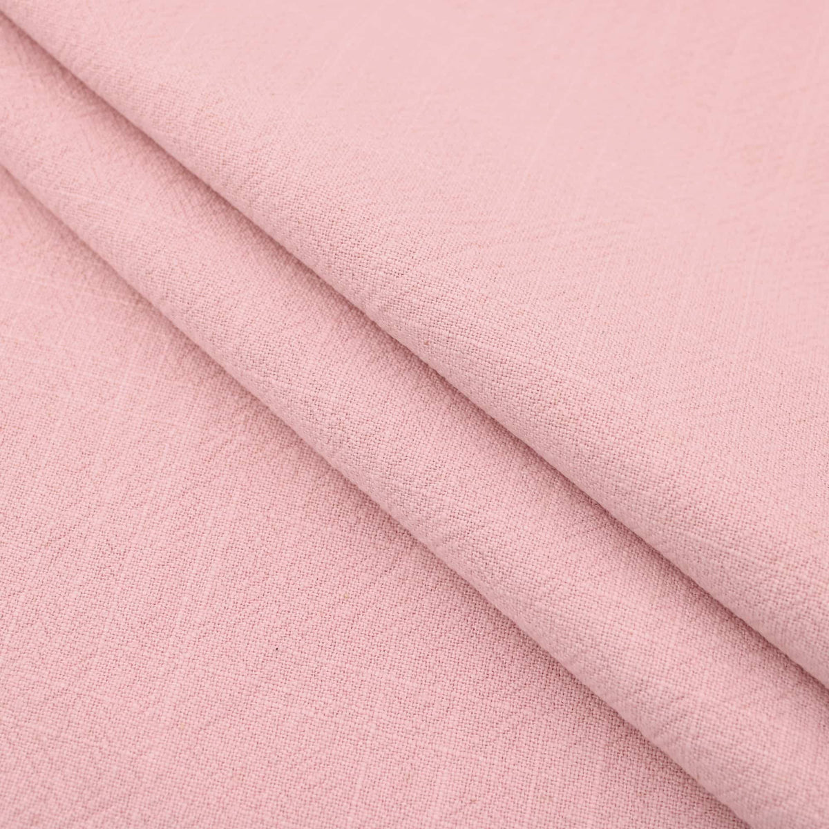 Stone washed Pure 100% Linen Natural Dressmaking Dress Trouser Heavy Weight Textured Drape Sustainable Fabric Material Woven  Pink