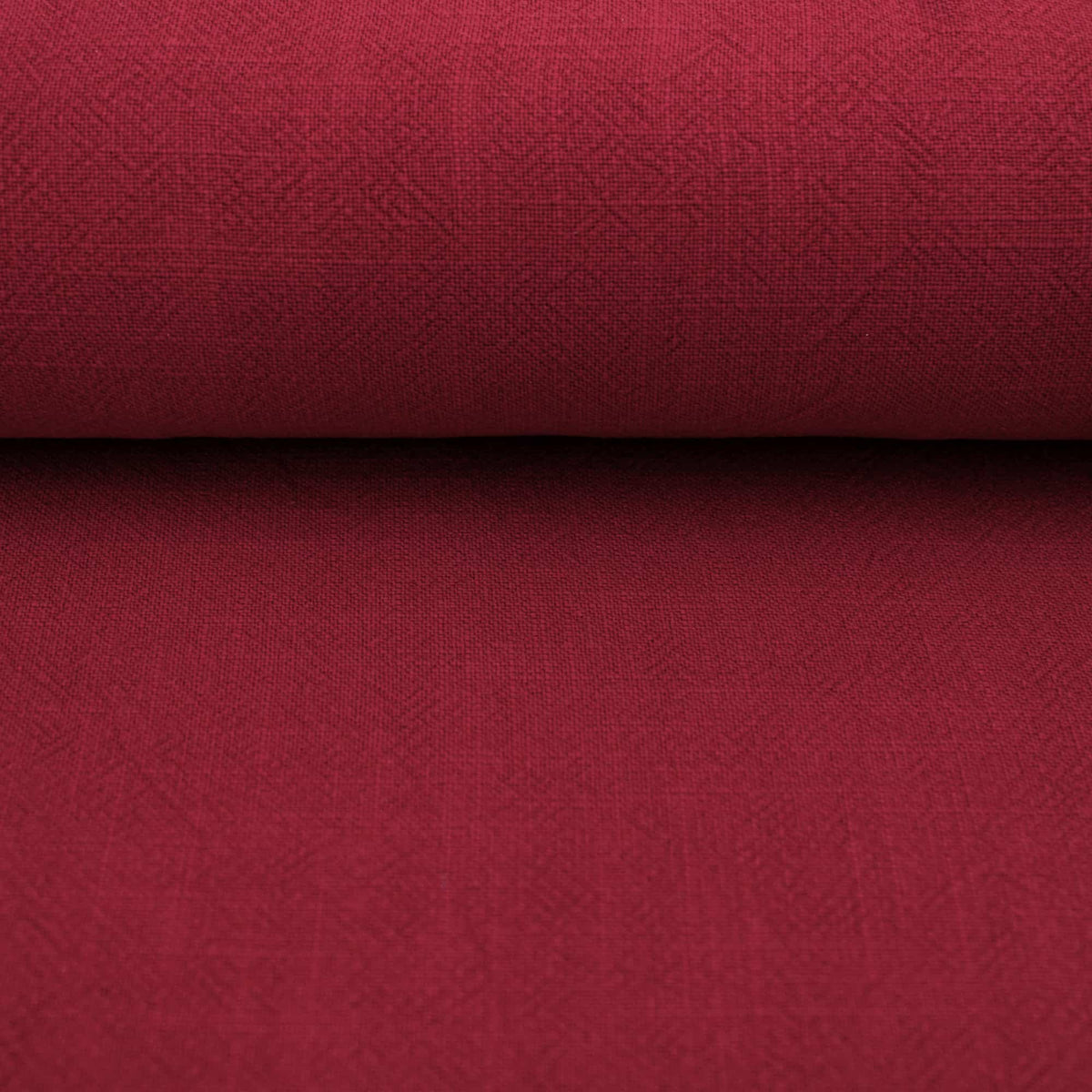 Stone washed Pure 100% Linen Natural Dressmaking Dress Trouser Heavy Weight Textured Drape Sustainable Fabric Material Woven  Red