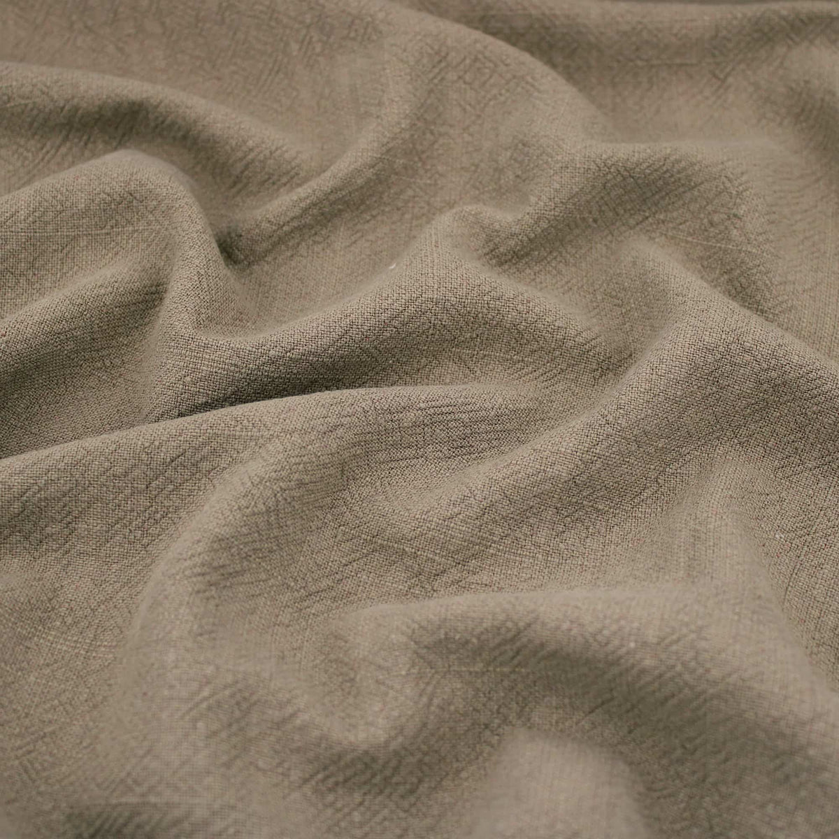 Stone washed Pure 100% Linen Natural Dressmaking Dress Trouser Heavy Weight Textured Drape Sustainable Fabric Material Woven  Stone