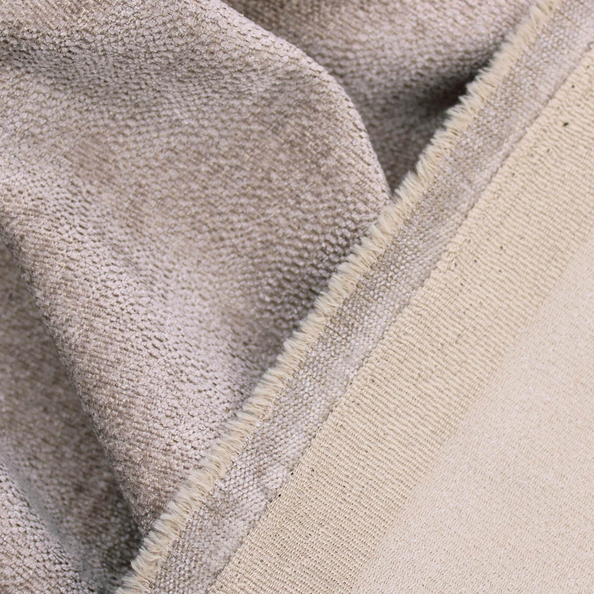velvet chenille heavy durable upholstery fabric  Taupe