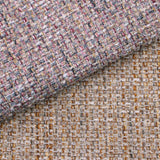 basket weave durable tweed fabric  Gold Brown