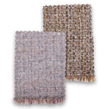 basket weave durable tweed fabric  Gold Pink