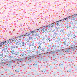 floral print cotton jersey stretch soft fabric Pink