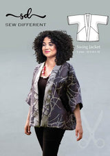 Swing Jacket Sewing Pattern Sew Different Jacket Evening Project Clothing Dressmaking New Fabric By Sew Different