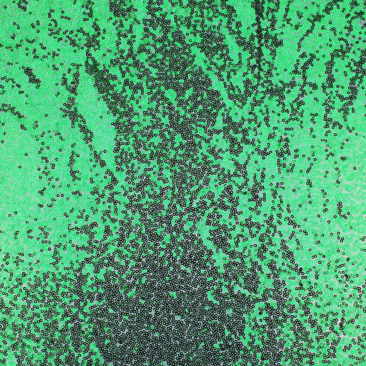 tiny sequins on mesh fabric for party dressmaking Green