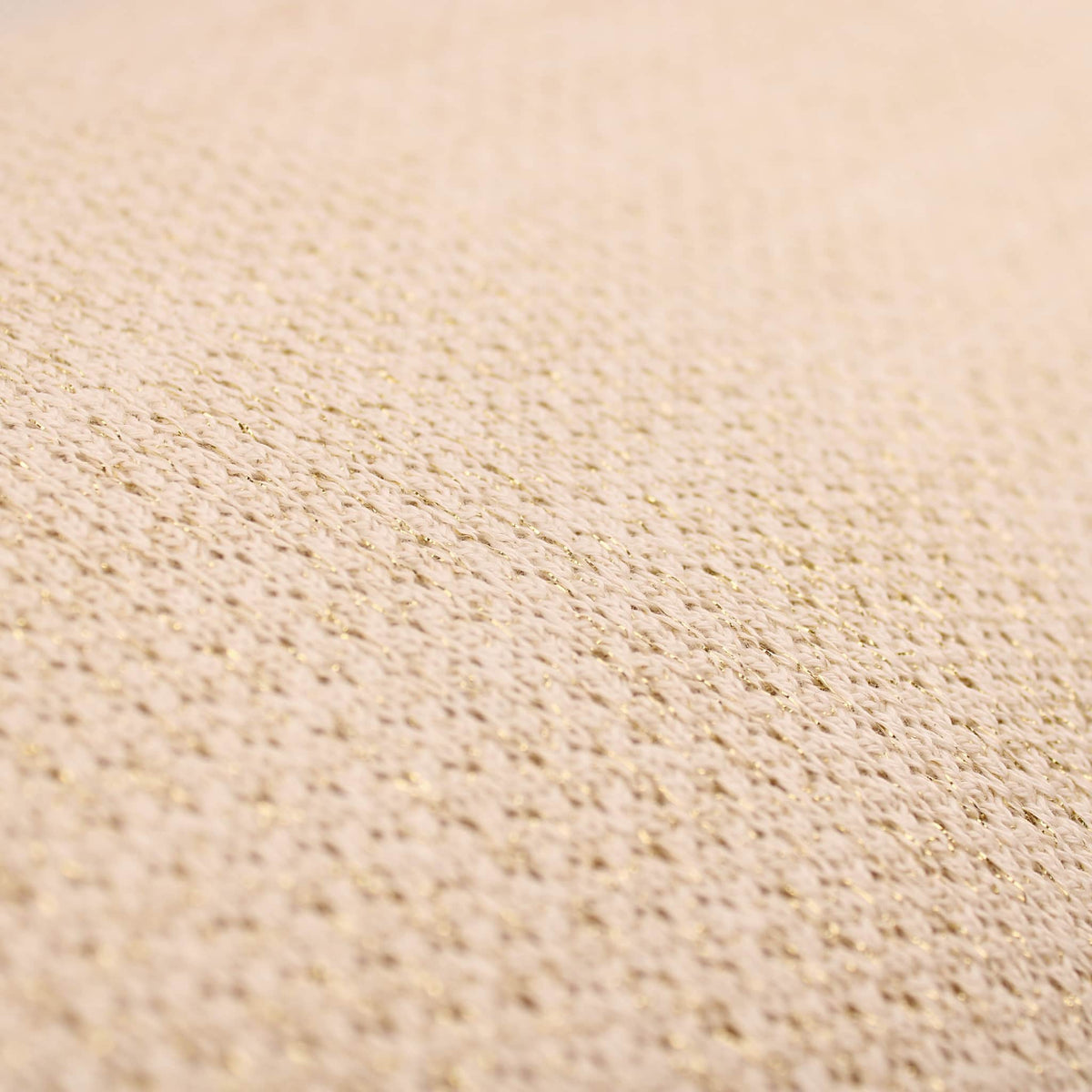 Thick Cotton Modal Lurex Stretch Knit Fabric Textured Jumper Sweater Warm Material  Cream