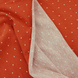 Tiny Little Stars Cotton Jersey Print Dressmaking Fabric Material Kids OEKO TEX Jersey Stretch spandex Nightwear Pyjamas Knit soft Brique
