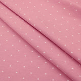 Tiny Little Stars Cotton Jersey Print Dressmaking Fabric Material Kids OEKO TEX Jersey Stretch spandex Nightwear Pyjamas Knit Light Rose