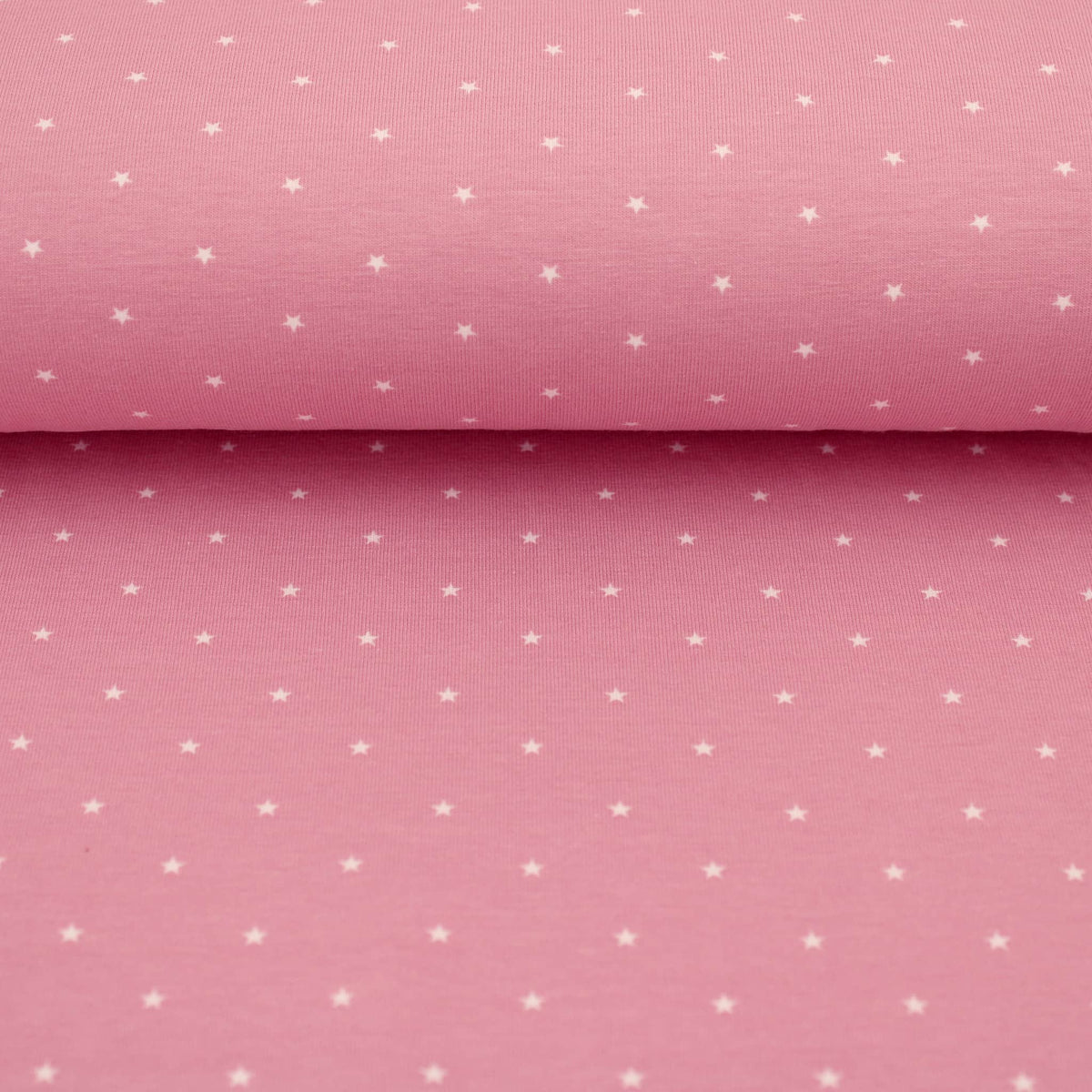 Tiny Little Stars Cotton Jersey Print Dressmaking Fabric Material Kids OEKO TEX Jersey Stretch spandex Nightwear Pyjamas Knit Light Rose