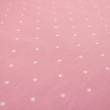 Tiny Little Stars Cotton Jersey Print Dressmaking Fabric Material Kids OEKO TEX Jersey Stretch spandex Nightwear Pyjamas Knit Light Rose