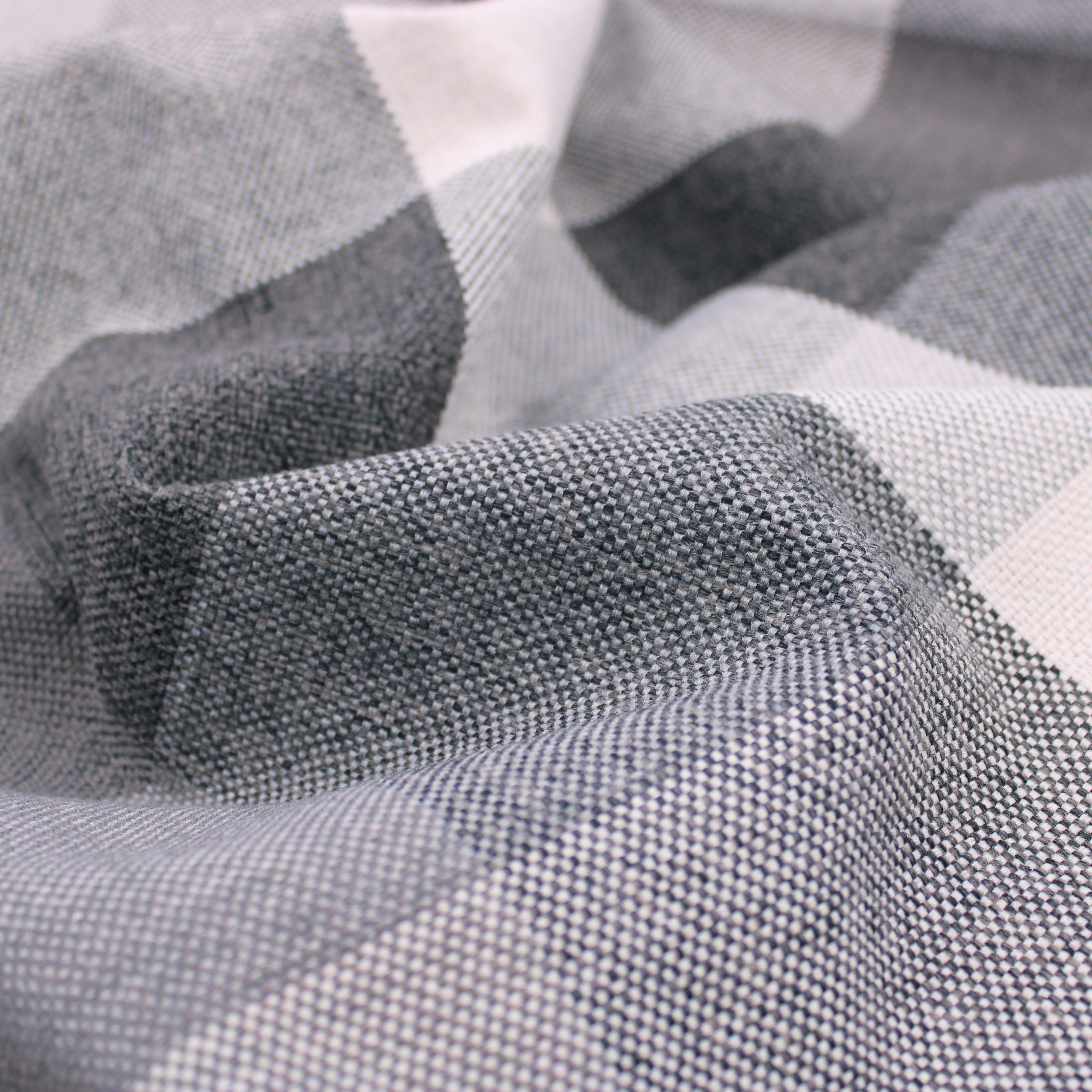 Tweed Check Plaid Weave - Charcoal – Lullabee Fabrics