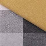 plain weave checked upholstery fabric Honey