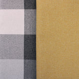 plain weave checked upholstery fabric Honey