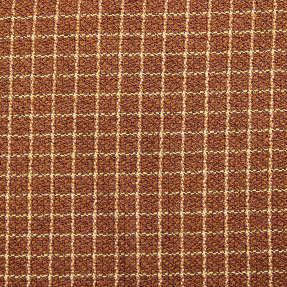 pure wool checked tailoring fabric Warm Brown