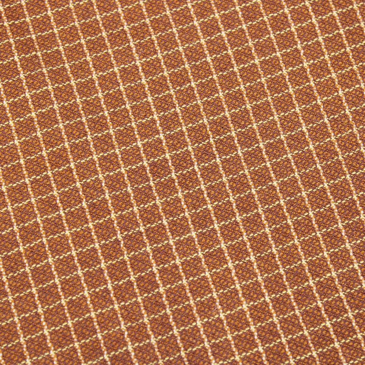 pure wool checked tailoring fabric Warm Brown