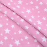 soft pattern anti pill polar fleece cosy kids pets fabric Baby Pink