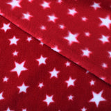 soft pattern anti pill polar fleece cosy kids pets fabric Red